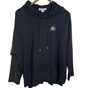 Tommy Bahama Hoodie Mens Large Black Colorado Buffaloes NCAA Knit Pullover